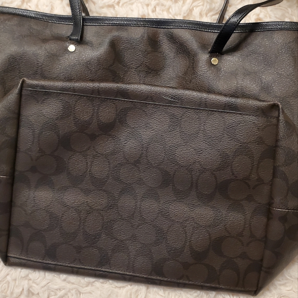 Large Authentic Coach C Monogram Bag - image 6